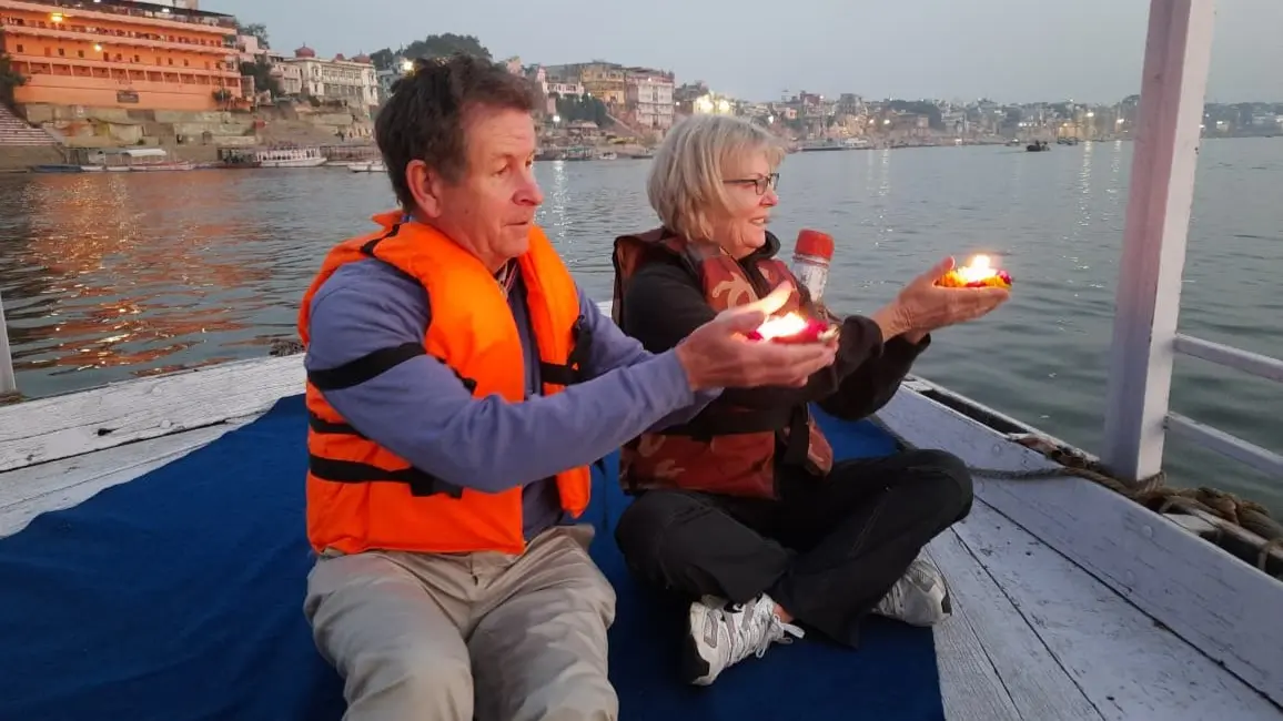 Thanking to Ganges as Goddess